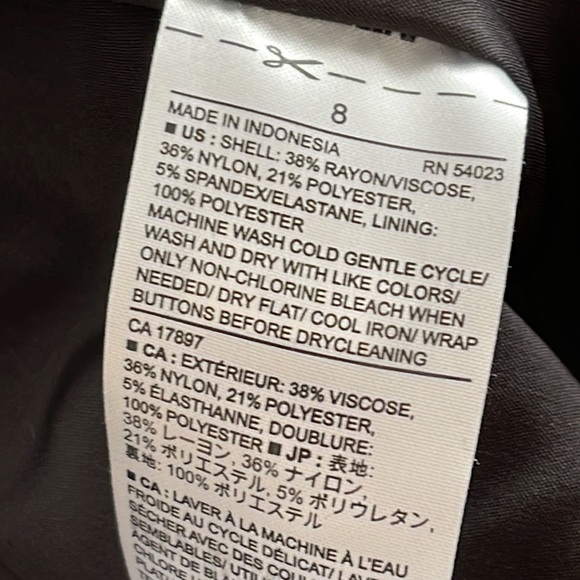 Banana Republic gray pinstriped blazer - Picture 6 of 10